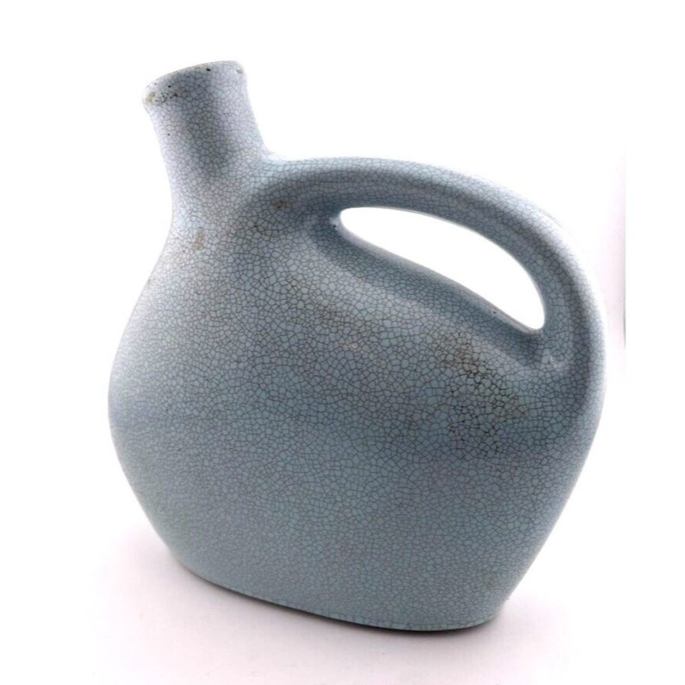 Vintage Mohawk Liqueur  R-4 Blue Decanter Ceramic Pottery Jug No‎ Stopper